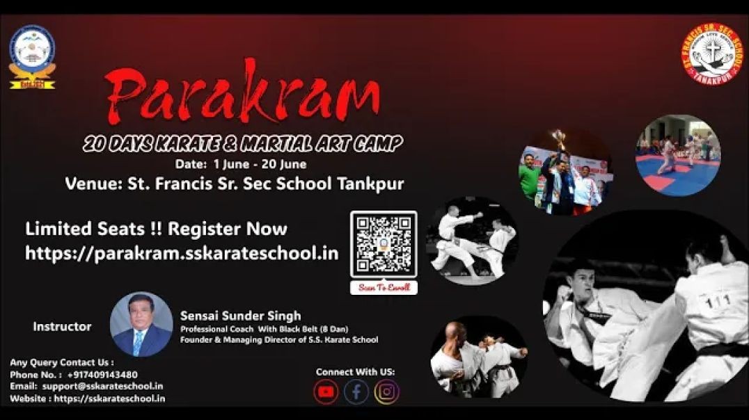 Parakram 1.0 Summer Camp  In Collaboration with @sfstanakpur814  Register Now! #sskarateschool